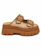 Women's Flat Sandals Flatforms Beige