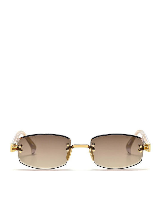Am Eyewear Herren Sonnenbrillen mit Gold Metallrahmen 501794