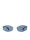 Faos Women Sunglasses With Silver Metallic Frame And Mirror Lens