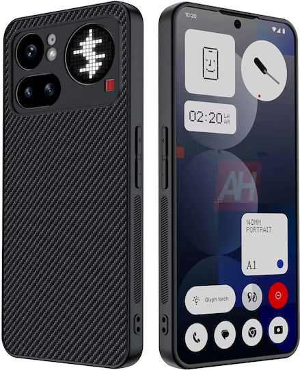 Carbon Fiber Rückseite Kunststoff Schwarz (Nichts Phone (4a) Pro)