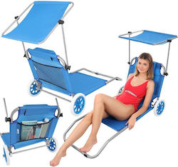 Enero Aluminium Blue Waterproof Beach Chair