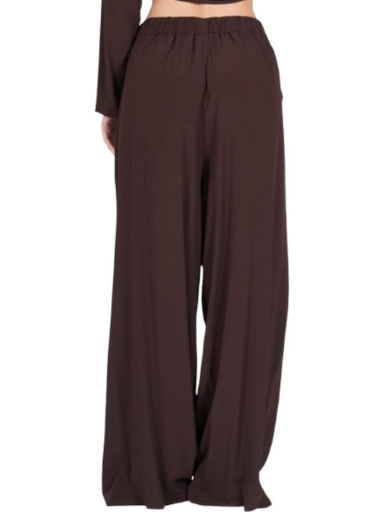 Damen Stoffhose Braun