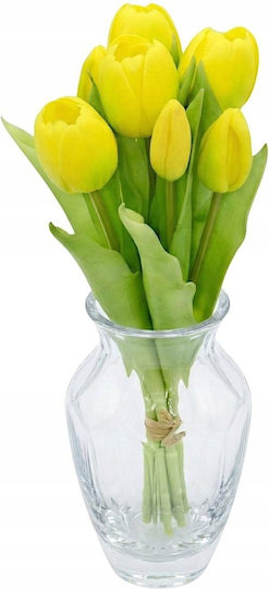 Μπουκέτο από Τουλίπα Κίτρινο 31cm Saska Garden