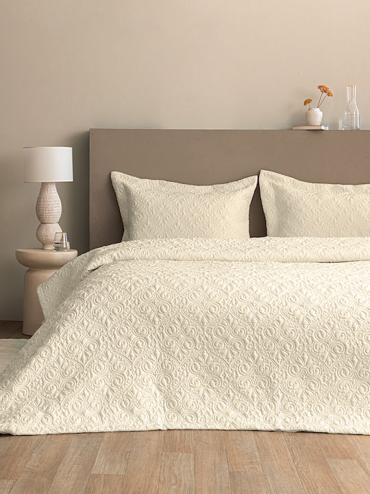 Palamaiki Wed105 Σετ Κουβερλί Υπέρδιπλο Microfiber White 240x260cm