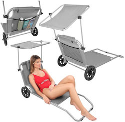 Enero Beach Lounger-Armchair Gray Waterproof 116x62x62cm