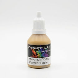El Greco Spezialfarben für Handwerkskunst Ochre Gelb 25ml Flüssiges Glas Porzellanpulver Gips Zement