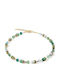 Coeur-de-lion Necklace Made of Gold Plated Steel Green