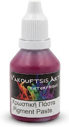El Greco Χρωστική Paste Rot Oxide Dunkel 25ml Flüssiges Glas Pulver Porzellan Gips Zement