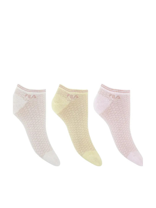FILA Invisible Șosete Sport Galbene 3 Perechi