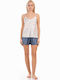 Secret Point Sommer Babydoll Mehrfarbig