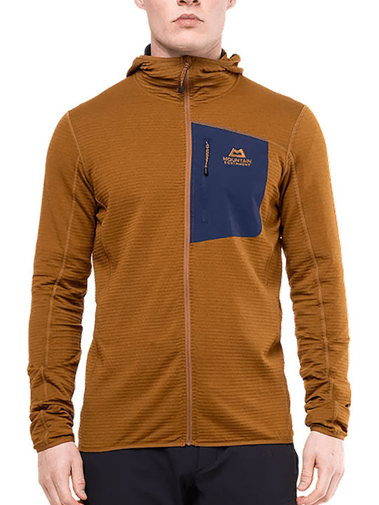 Mountain Equipment Δερμάτινο Μπουφάν Καφέ