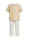 Sommer Kinderbekleidungsset 2 Stück Beige
