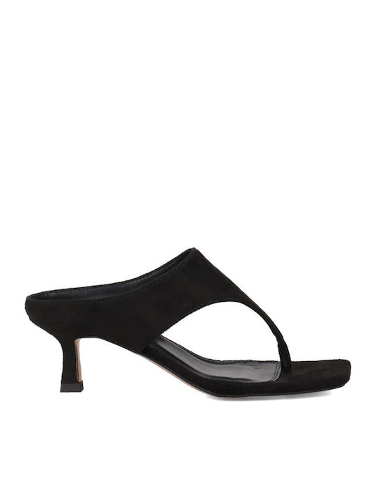 Migato Suede Πέδιλα Μαύρα
