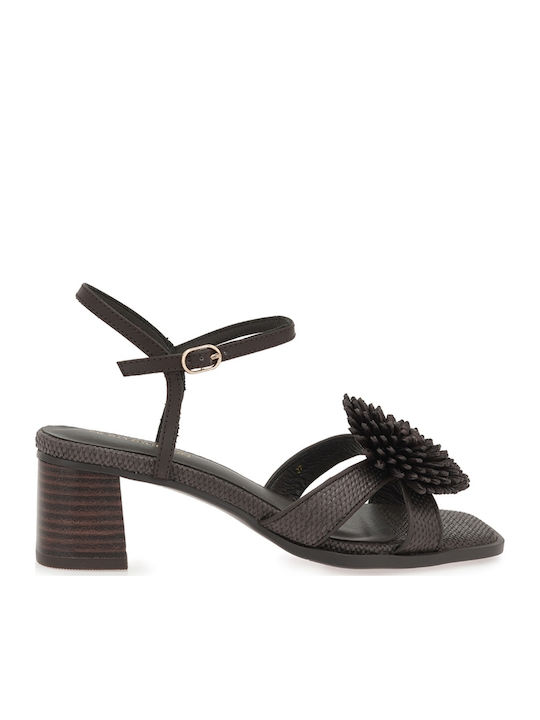 Noa Harmon Sandale Elegante Damă Din Piele Maro Noa Harmon Sandale Elegante Damă Din Piele Maro