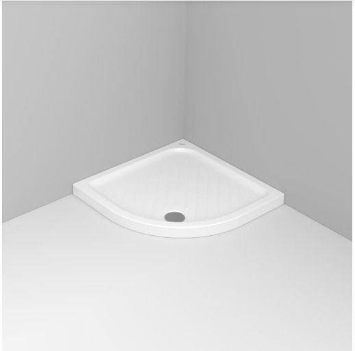 Ceramica Dolomite Ημικυκλική Πορσελάνινη Ντουζιέρα 90x90cm Λευκή