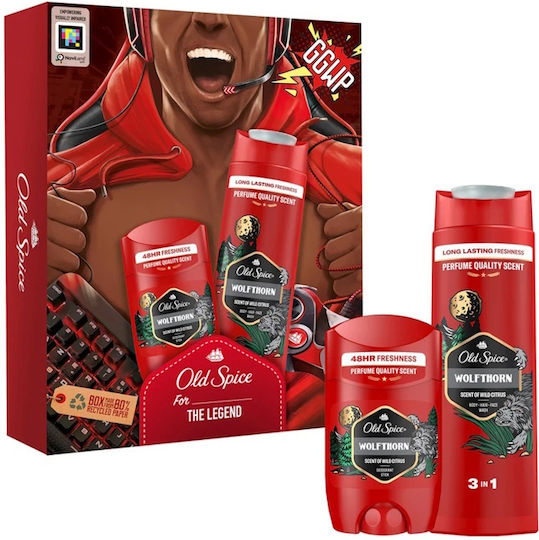 Old Spice Wolfthorn Σετ Περιποίησης για Καθαρισμό Σώματος 2τμχ
