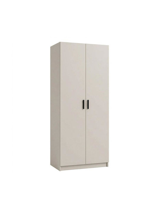 Prime 2k Double Door Wardrobe Cashmere 80x52x205cm