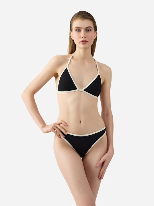 Minerva Slip Bikini Negru