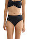 Summer Twist Bikini Slip High Waist Black