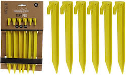 Zeltausrüstung Tent Pegs 23cm Set 6 Kunststoff Rotcliffs