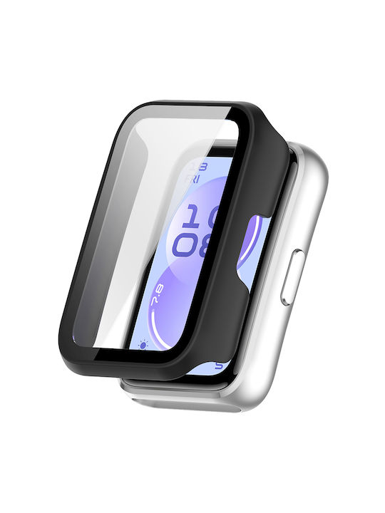 Techsuit Defense360 Pro Πλαστική Θήκη με Τζαμάκι σε Μαύρο χρώμα για Huawei Band 11 Techsuit Defense360 Pro Πλαστική Θήκη με Τζαμάκι σε Μαύρο χρώμα για Huawei Band 11