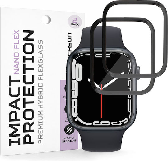 Techsuit Nano Flex Screen Protector για το Apple Watch 7 / 8 / 9 41mm 2τμχ