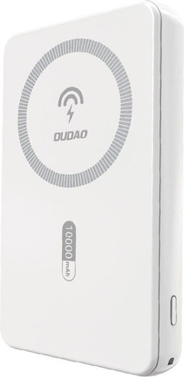 Dudao K14S Power Bank 5000mAh 20W With USB-A Output Port And USB-C Output Port Power Delivery White