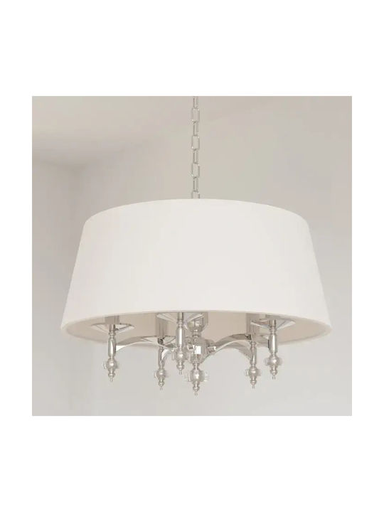 COSMOLight Silver Pendant Light with Crystals