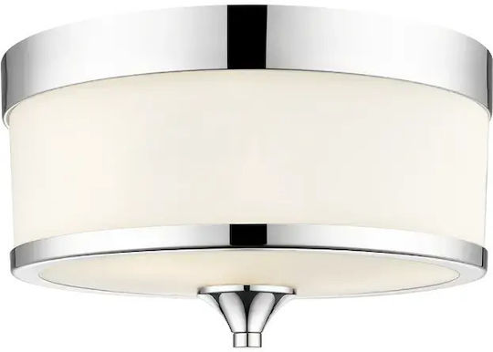COSMOLight Ceiling Light 35cm Silver with E27 Socket