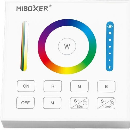 Eurolamp Ασυρματο Χειριστηριο Τοιχου Rf Dimmer Εξωτεριiko Τετραγωνο 4 Καναλια Rgb+cct-145-71416