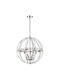 COSMOLight Candelabru cu Cristale Argintii P05735CH