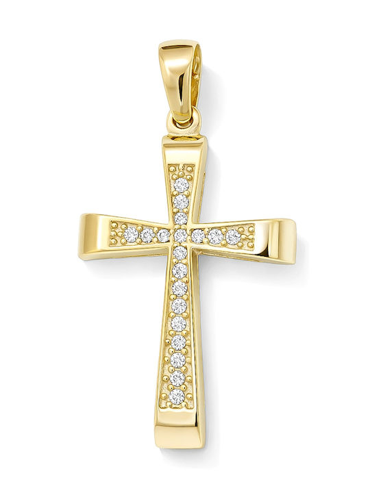 Daskalakis Women's Gold Cross 9K Without Chain