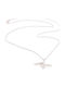 Women's White Gold 18K Cross with Chain