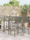 vidaXL Outdoor Bar Set 5 Pieces Gray