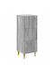 Wooden Storage Drawers with 3 Drawers L33xW34.5xH90cm