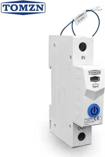 Tomzn Intelligenter Riegelüberwachungs-Schalter Wifi 63a Energie-Analysator & Spannungs-Schutz Tuya Smart Life