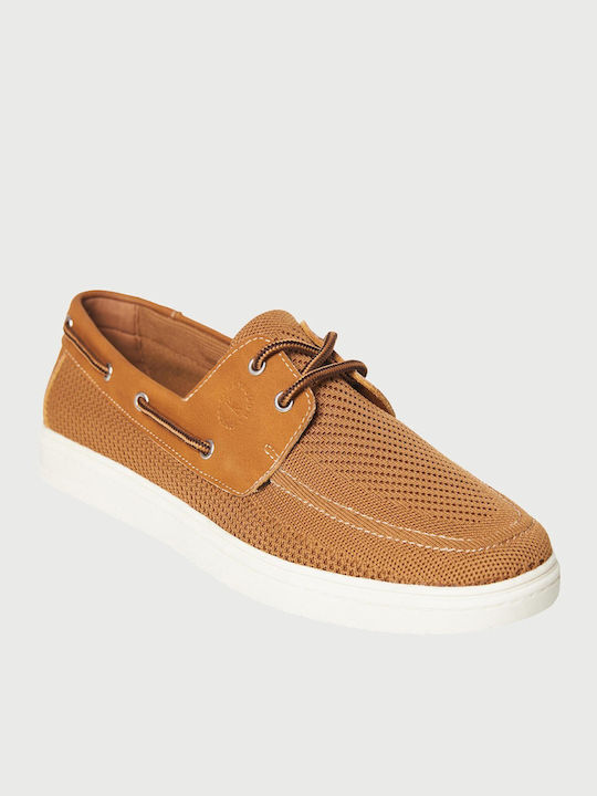 Funky Buddha Leather Men's Boat Shoes in Tabac ...