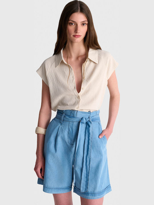 Damen Bermudas Blau 81253661-Light Blau