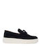 Велурени Мъжки Мокасини в Син Цвят