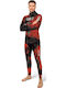 Omer Diving Jacket Shaved with Chest Pad for Spearfishing Camouflage Red 7mm