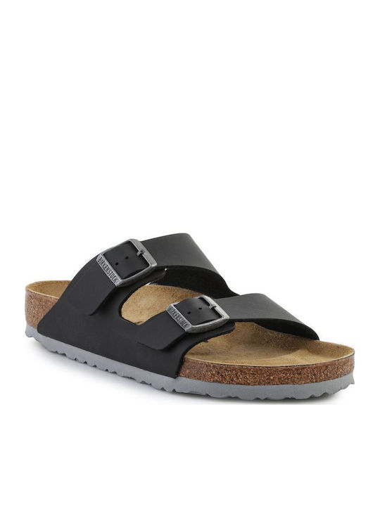 Leather Men's Sandals in Black Colour