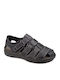 Leder Herrensandalen in Schwarz Farbe