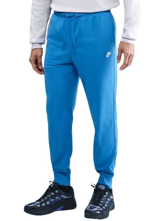 Nike Club Παντελόνι Φόρμας με Λάστιχο Blue