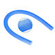 Enero Swimming Pool Noodle from Foam in Blue Color