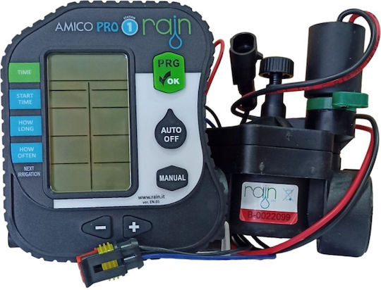 Програматор На Батерия 1 Секция Amico Pro Kit Ip68 1"f Електромагнитен Вентил