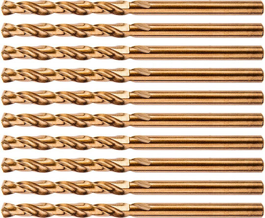 Neo Hss-co Metal Drill Bits 2.5 Mm 10 Pcs