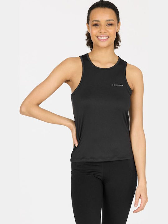Damen Sport Top Ärmellos Schnell Trocknend Schwarze