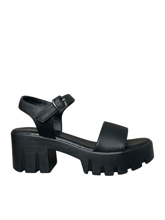 Adam's Shoes Damen Sandalen Schwarz