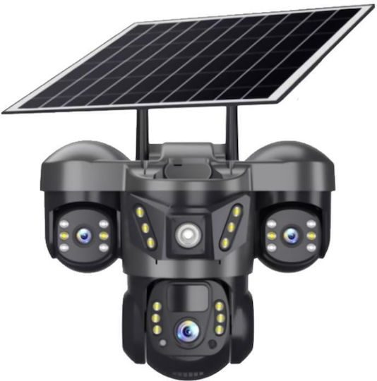 VTS29 IP Dreifach Überwachungskamera 4G Full HD+ 6MP Wasserdichte Batterie mit Zwei-Wege-Kommunikation