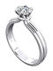 VTJ Einzelner Steine Ringe aus Silber mit Diamant